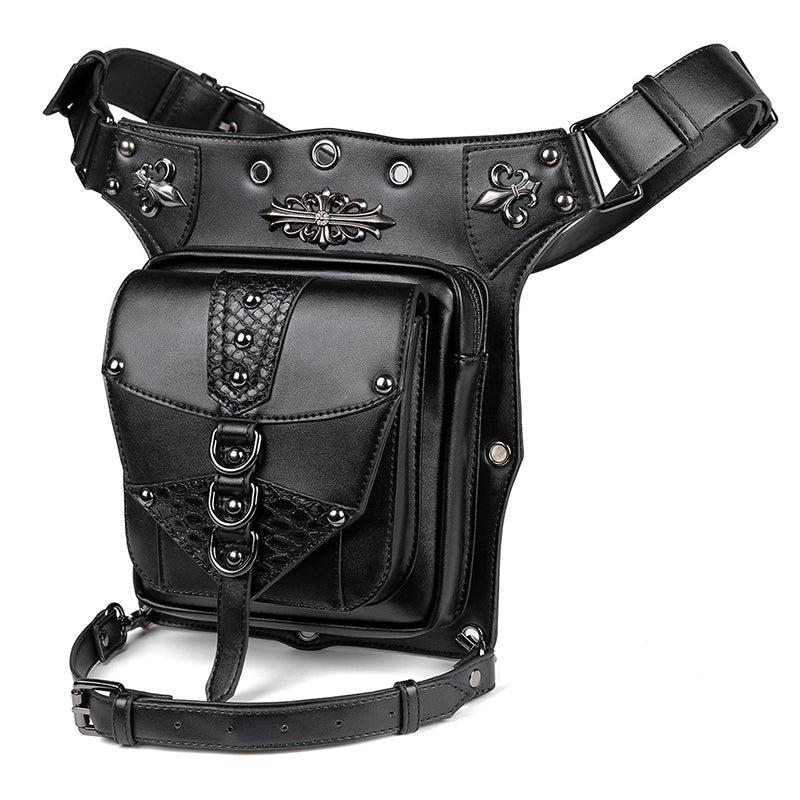 Punk Multi Pockets Crossbody Waist Pack