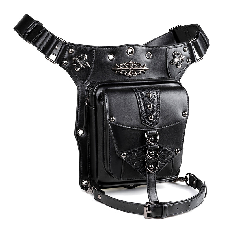 Punk Multi Pockets Crossbody Waist Pack