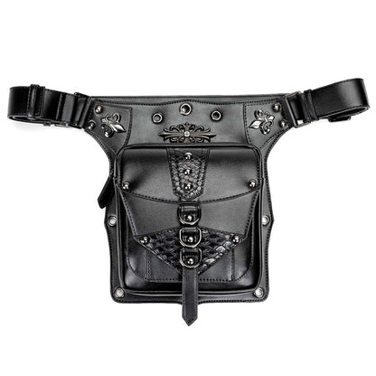 Punk Multi Pockets Crossbody Waist Pack