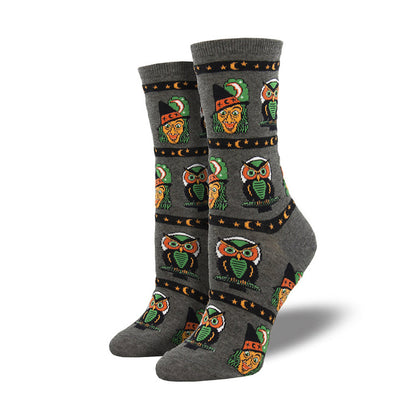 Lustige Halloween Jacquard Crew Socken 