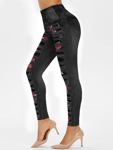 Rose Printed Leggings