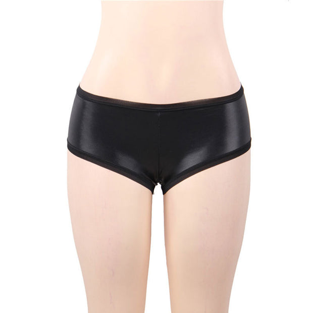 Sexy Faux Leather Boxers