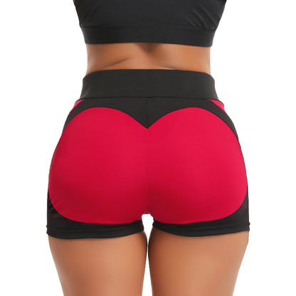 Heart-Shaped Multi-Part Yoga Shorts