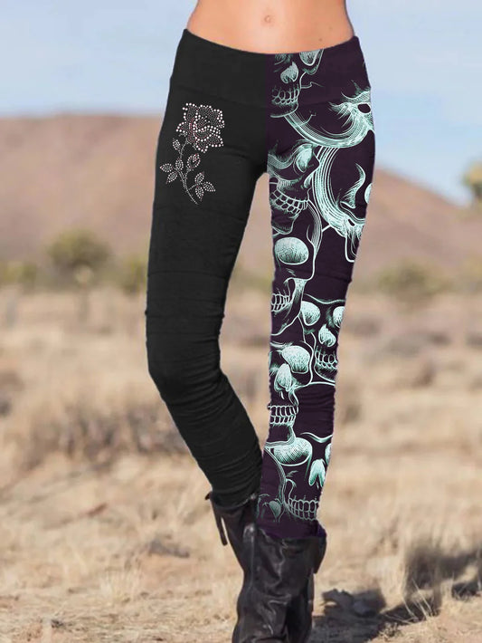 Punk Rose and Demon Leggings