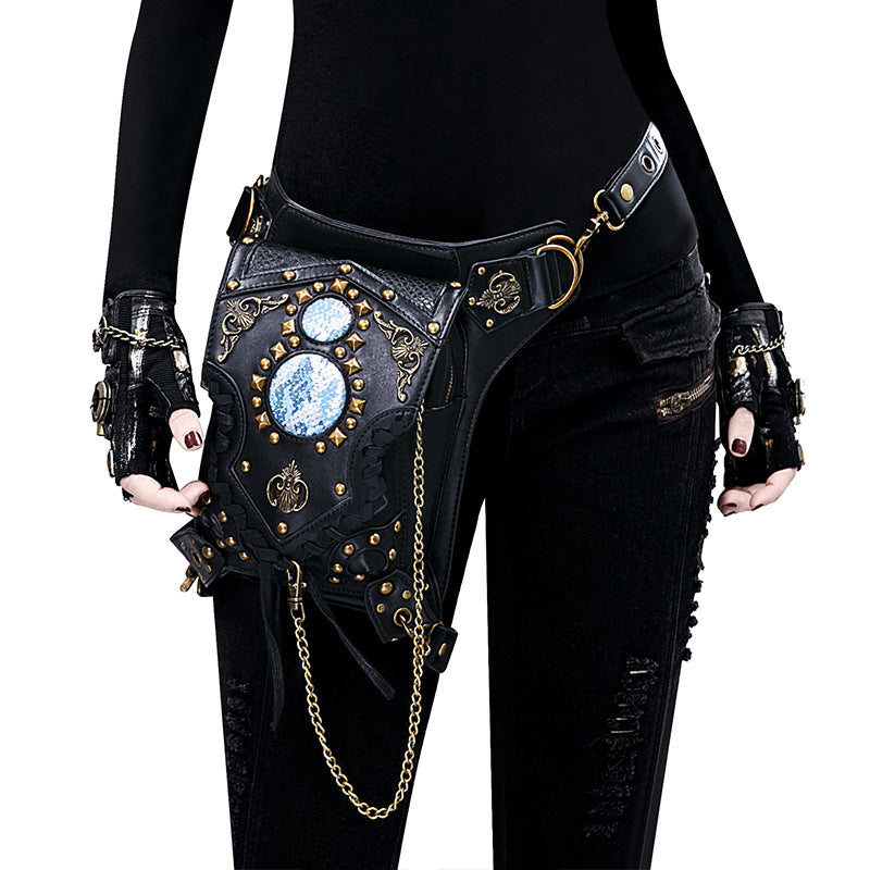 Steam Punk Chains Crossbody Waist Pack