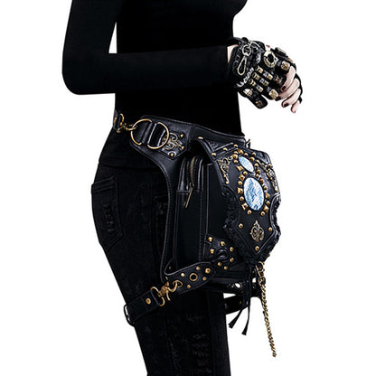 Steam Punk Chains Crossbody Waist Pack