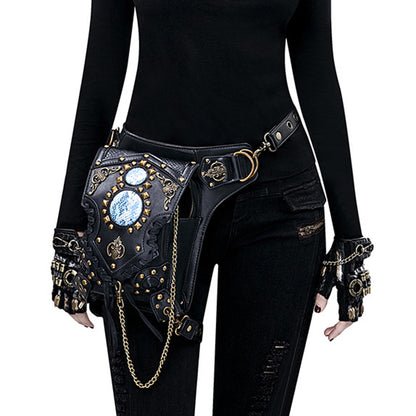 Steam Punk Chains Crossbody Waist Pack