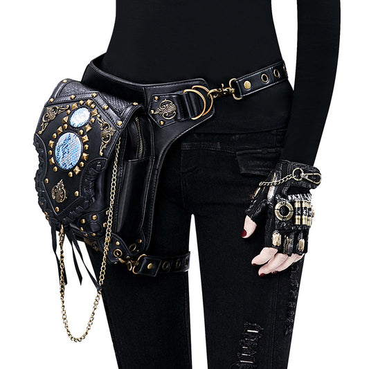 Steam Punk Chains Crossbody Waist Pack