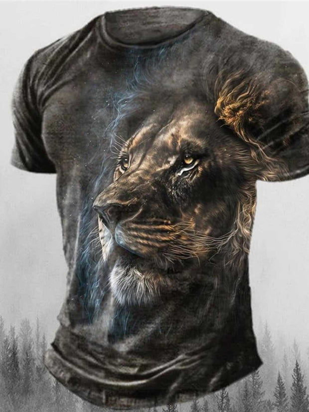 Men's 3d Digital Printing Short-Sleeved T-shirt