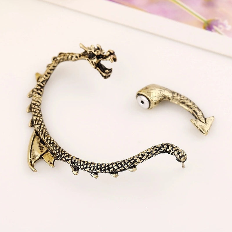 Punk Vintage Dragon Ear Cuff