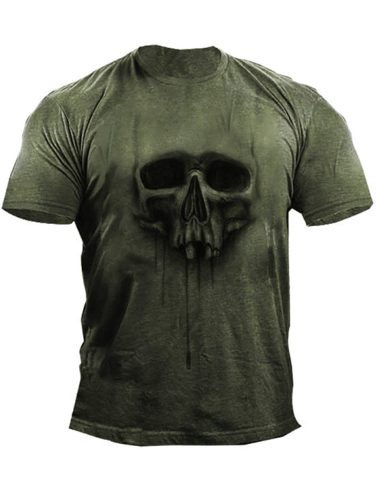 T-shirt Homme Col Rond Imprimé Crâne 