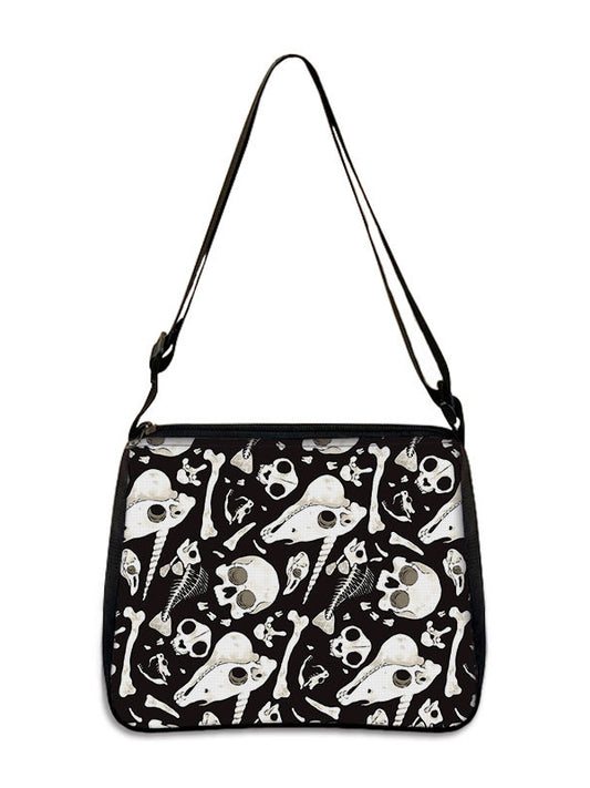 Skull Print Shoulder Bags