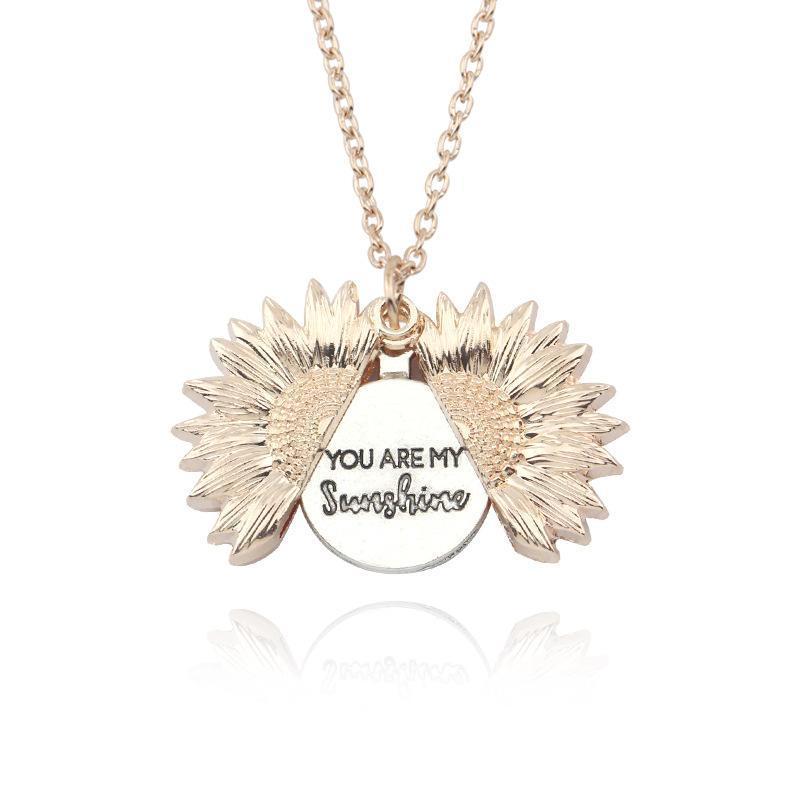 Sunflower Alloy Floral Collarbone Chain