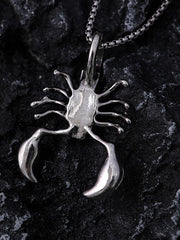 Dark Three-Dimensional Scorpion Necklace