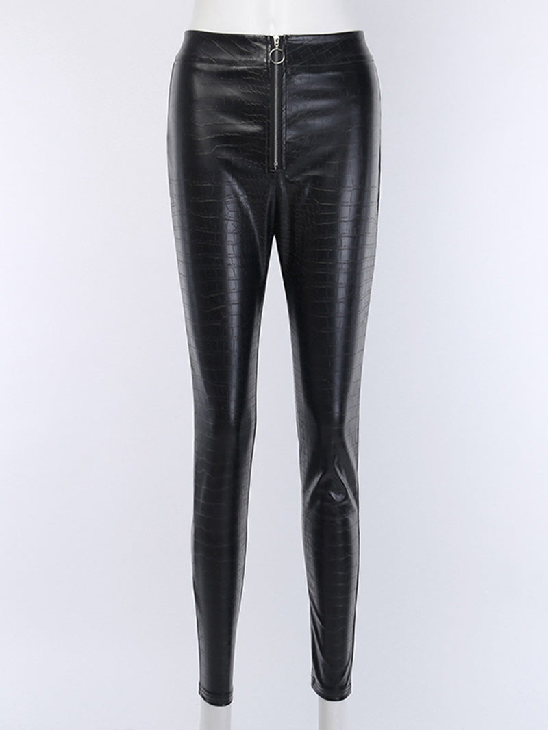 Pantalon PU sexy extensible 