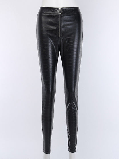 Pantalon PU sexy extensible 