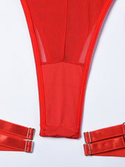 Sexy Mesh Halter Lingerie Bodysuit