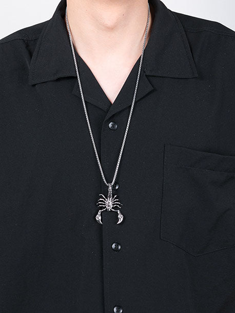 Dark Three-Dimensional Scorpion Necklace