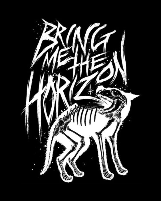 B-Bring Me The H-Horizon Print Lace Patchwork Short-Sleeved T-shirt