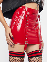 Sexy Leather Skirt