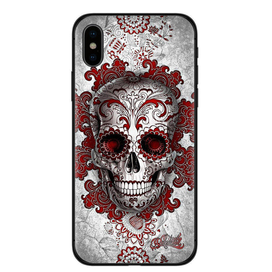 Coque de téléphone imprimée crâne d'Halloween 