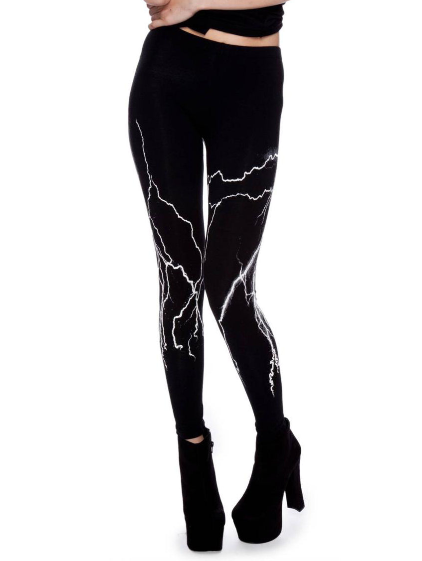 Lightning Print Leggings