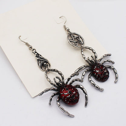 Punk Gothic Spider Earrings