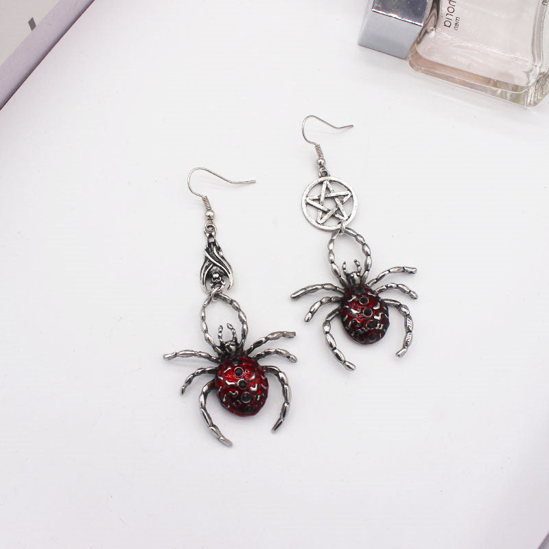 Punk Gothic Spider Earrings