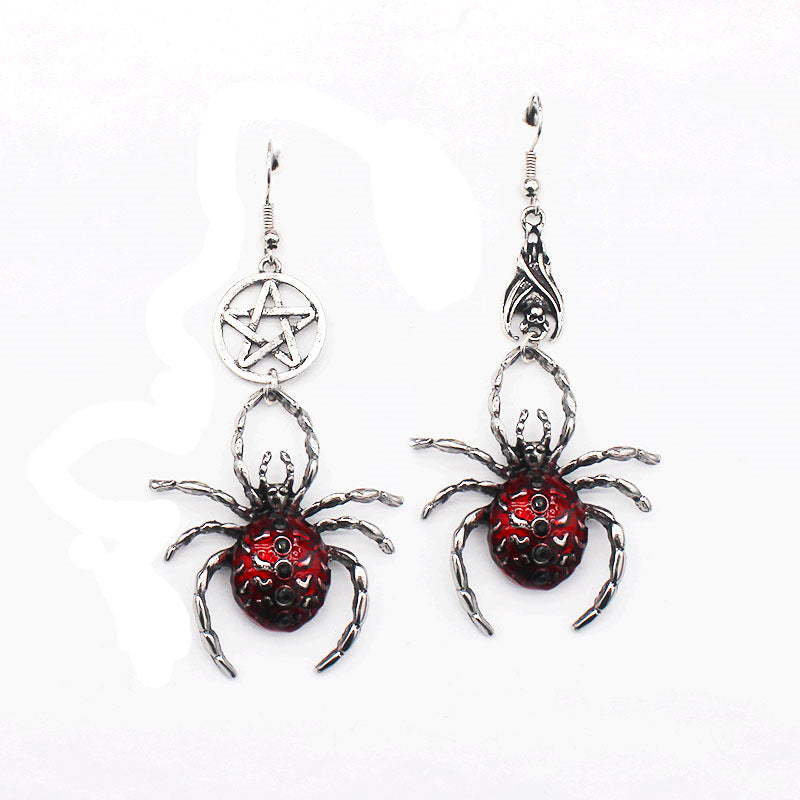 Punk Gothic Spider Earrings