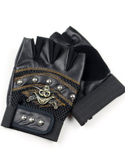 Skull Half Finger Gloves