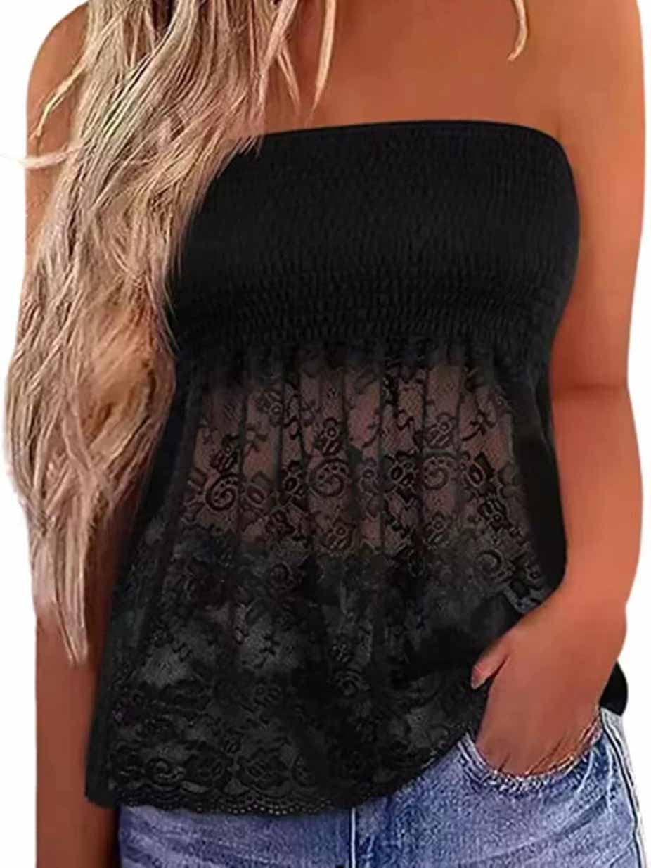 Lace Stitching Chest Wrap