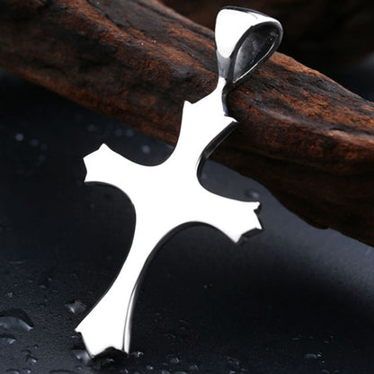 Fashionable Men's Gothic Style Cross Pendant