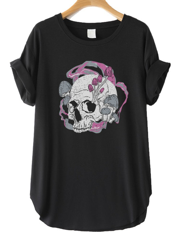 Casual Skull Graphic T-Shirt