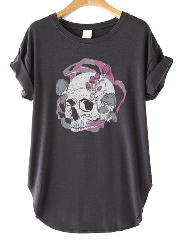 Casual Skull Graphic T-Shirt