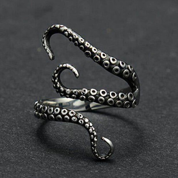 Schicker Ring mit Oktopus Tentakeln Design 