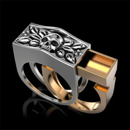 Punk Style Skull Couple Rings