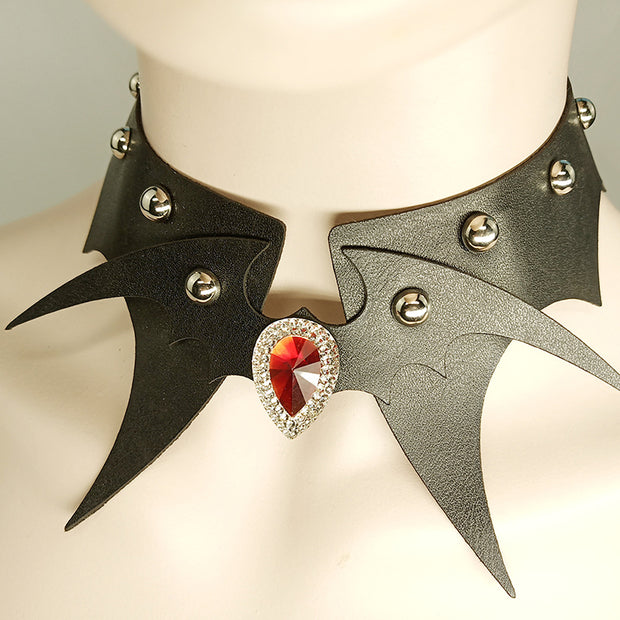 Punk Halloween Bat Shape Necklace
