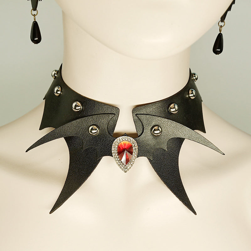 Punk Halloween Bat Shape Necklace