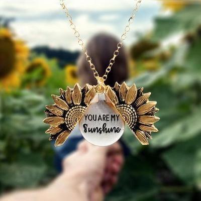 Sunflower Alloy Floral Collarbone Chain