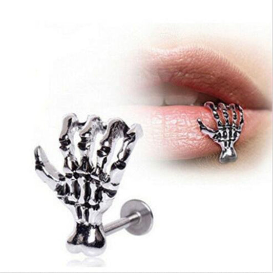 Punk Style Hand Bone Stud