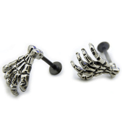 Punk Style Hand Bone Stud