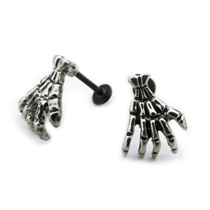 Punk Style Hand Bone Stud