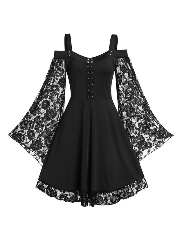 Sexy tube top strap lace lace dress for women