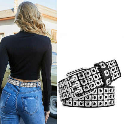 Punk Shiny Fashion Rivet Belt