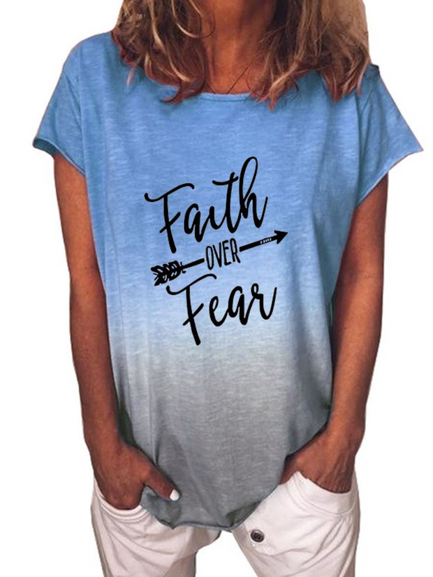 Faith Over Fear Gradient T-shirt