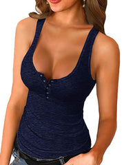 Sexy Tight Spaghetti Straps Knitted Vest