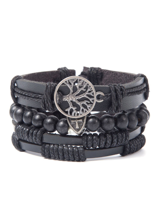 Punk Lucky Tree geflochtenes Armband Anzug Armbänder 