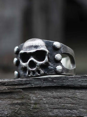 Retro Skull Totem Dark Ring