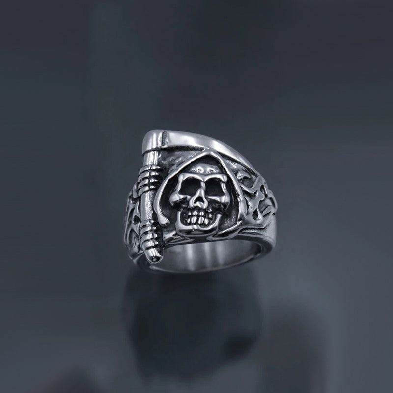 Punk Retro Totenkopf Tier Ring 