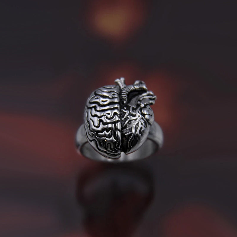 Punk Retro Totenkopf Tier Ring 